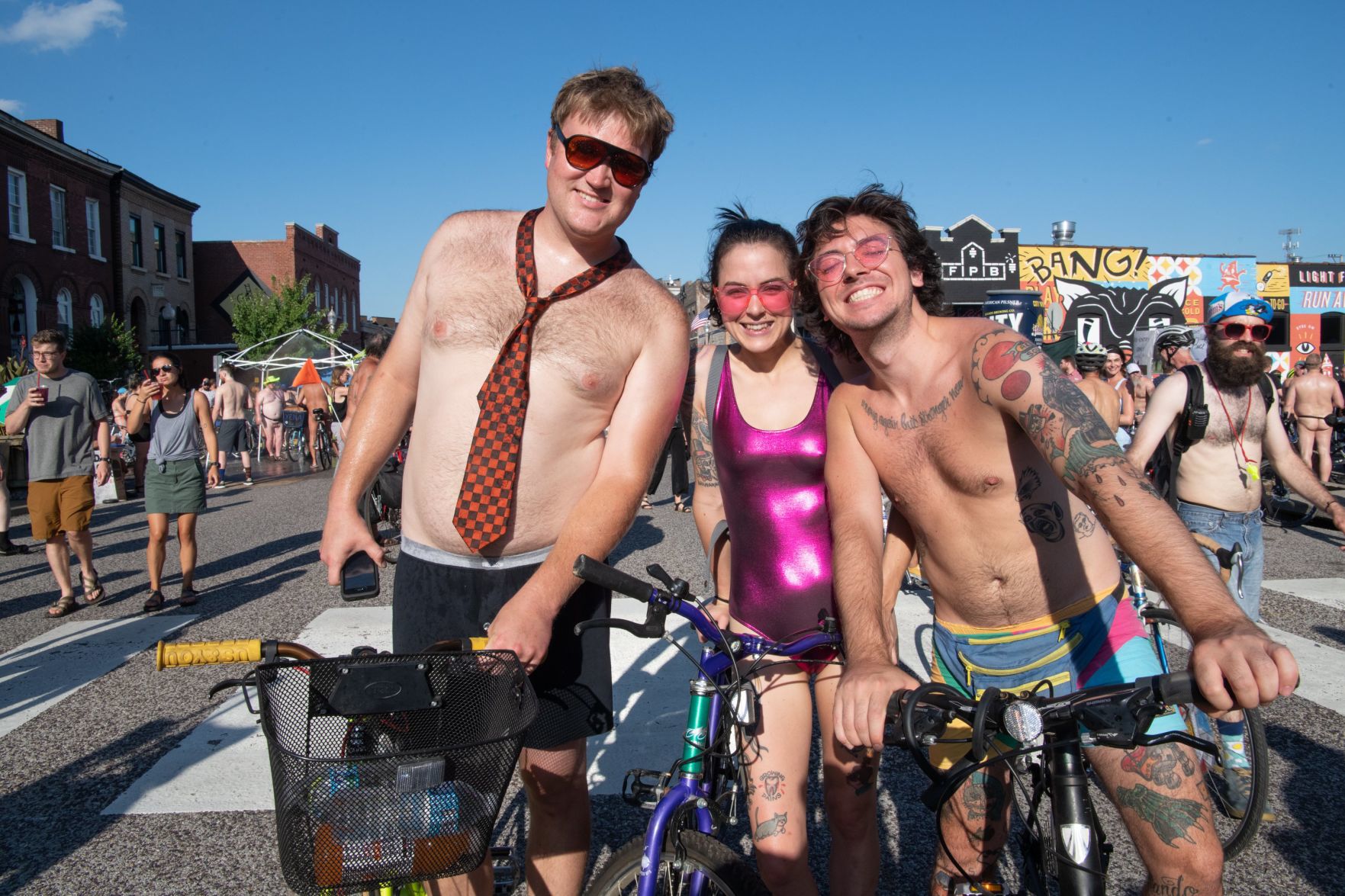 2019 World Naked Bike Ride in St. Louis